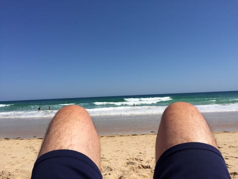 Beach nearby, sun loungers, beach towels