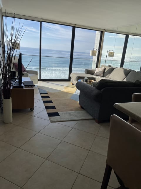 Living Room with White Water Views!