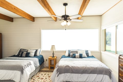 Downstairs with two queen beds