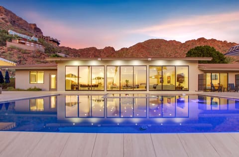 Experience refined desert living, where an elegant infinity pool merges with sweeping mountain views. Impeccably curated outdoor spaces offer the perfect blend of tranquility and sophistication for unforgettable moments of leisure and entertaining.