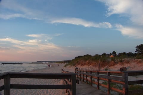 On the beach