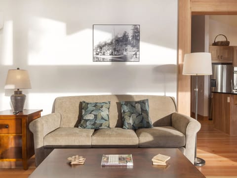 Bask in the sunlit living room