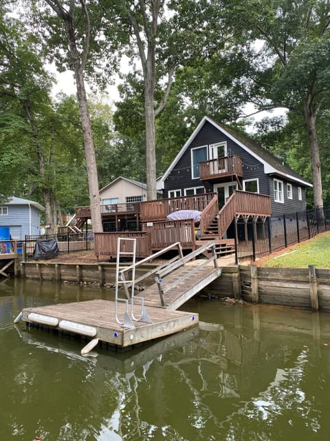 Lake home with private dock