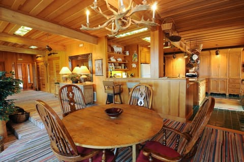 Two places for dining.