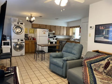 Living area | TV, DVD player, books, video library