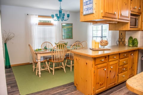 Dining room off of the kitchen.