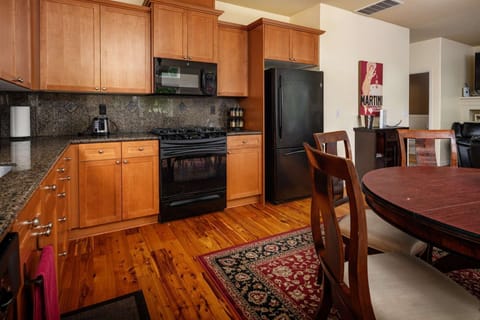 Fully stocked kitchen for all your culinary needs.