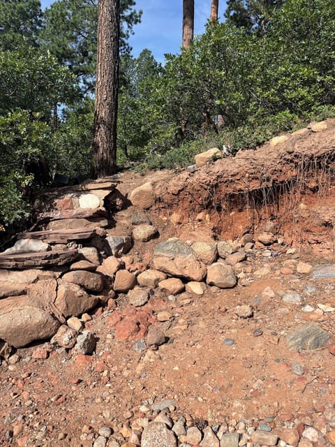 We are surrounded by natural beauty & the trail 2the lake is just that- natural.