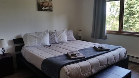 Master bedroom overlooking the Kenai River