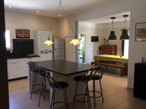 Modern kitchen of Mas des Chenes (equipment for 25 people)