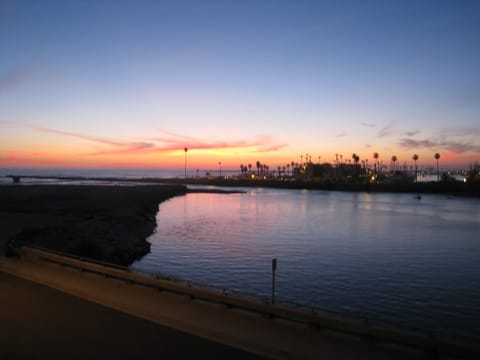 sunset view from deck