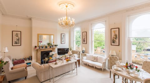 LIving and setting and dining area