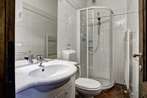 Shower, jetted tub, hair dryer, bidet