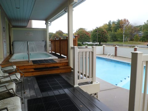 Indoor pool, outdoor pool