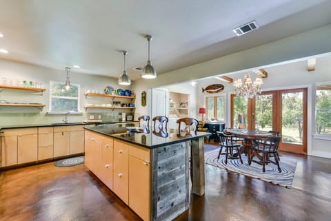 Large kitchen island is perfect for entertaining!
