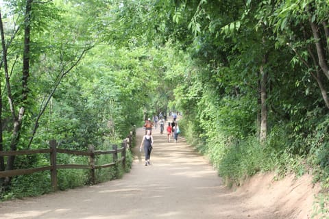 Lady Bird Lake Hike & Bike Trail takes you through Zilker Park and to downtown.