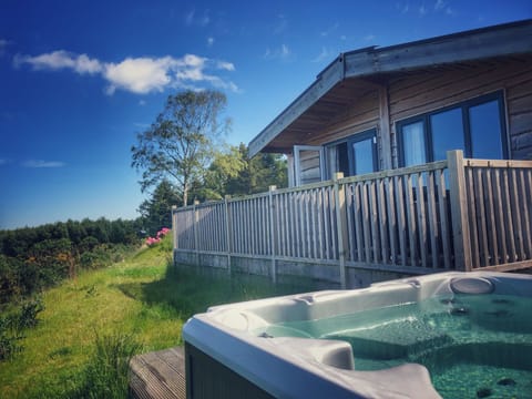 Ben Wyvis at Burgie woodland lodges with hottub