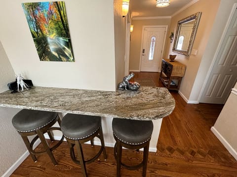 Perfect nook to have a snack, have a drink, or catch up on text messages