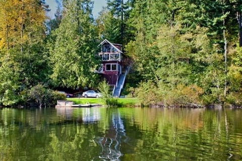 View of Chalet from across lake.