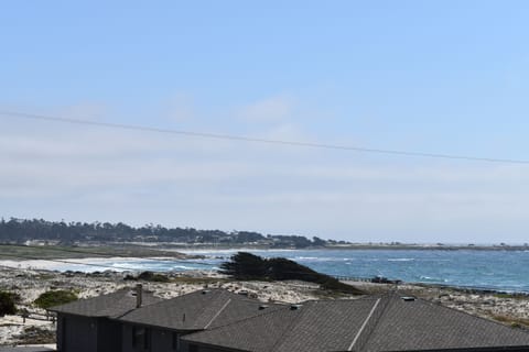 View of Spanish Bay from the kitchen windows on a sunny day