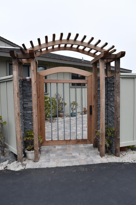 Gate to the courtyard and front door