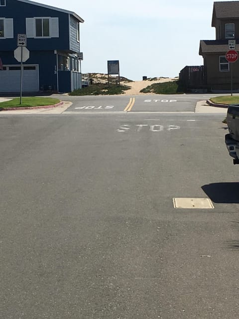 View from the front of the building. Only 60 steps to the sand!!!