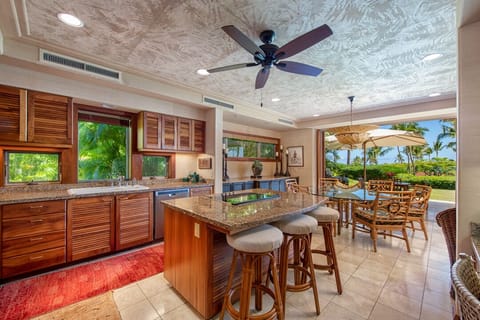 Kitchen flows to Dining Area