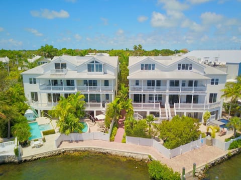 This unit is the left unit on the right building