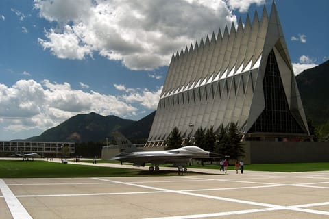 The stunning United States Air Force Academy.