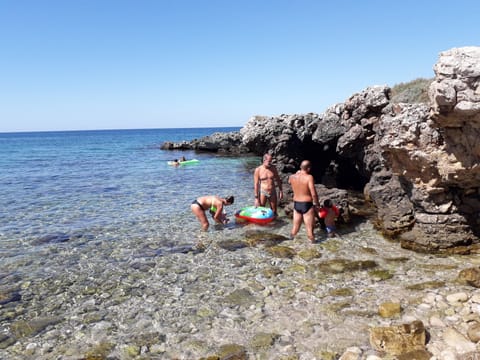 Beach nearby, sun loungers