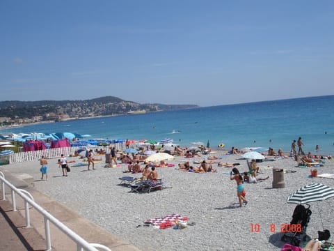 On the beach, beach towels