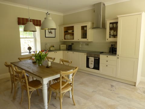 Well equipped kitchen with integrated appliances.