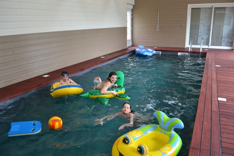 Indoor pool, a heated pool