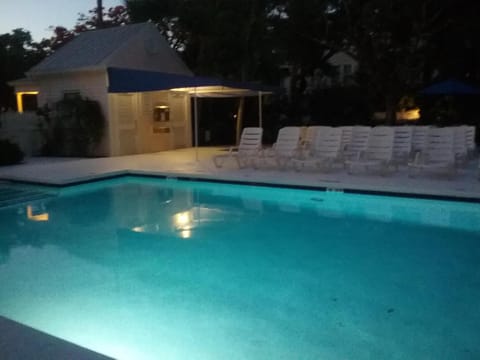 Heated pool in the winter, cooled pool in the summer.