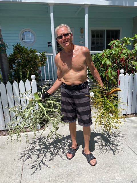 Owner Steve doing landscaping