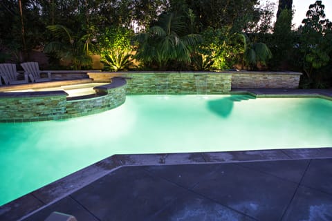 A heated pool