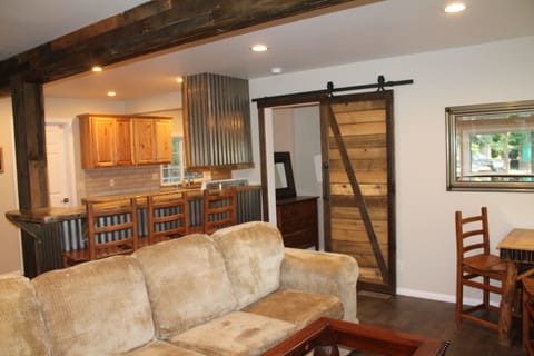 Living/Family Room, Bar, and Kitchen