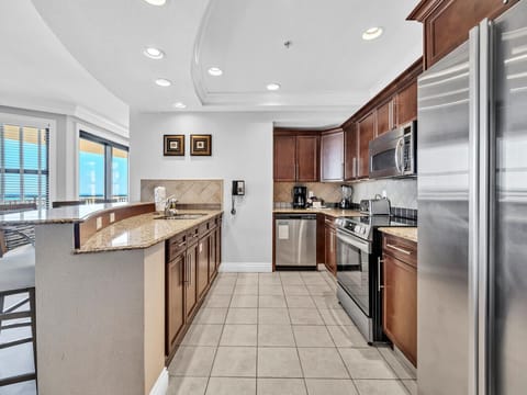 Fully stocked kitchen with updated appliances