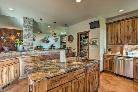 When you're ready for a full meal, the fully equipped kitchen awaits.