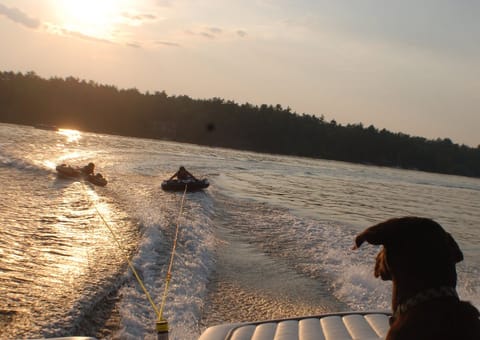 Enjoy tubing and water-skiing in nearby Ash Cove