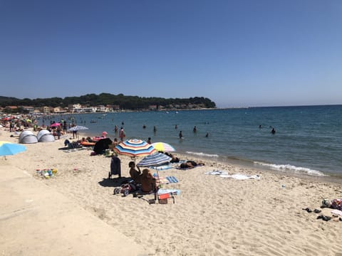 Beach nearby, beach towels