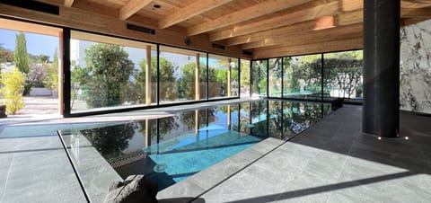 Indoor pool, a heated pool