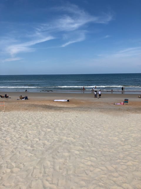 Beach nearby, sun loungers, beach umbrellas, beach towels