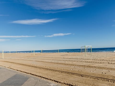 On the beach