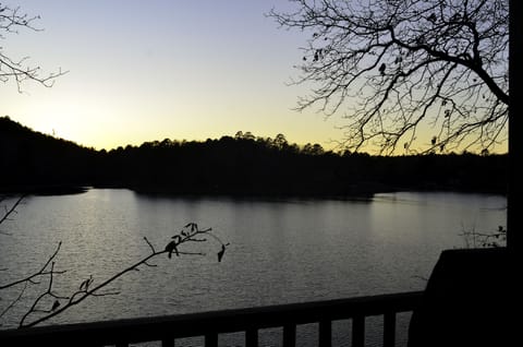 Relax and enjoy the beauty off our deck on Lake Hamilton