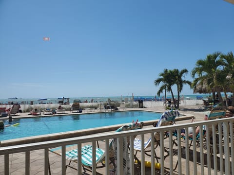 Enjoy the pool facing the gulf with gazebos& barbeque area then step onto  beach