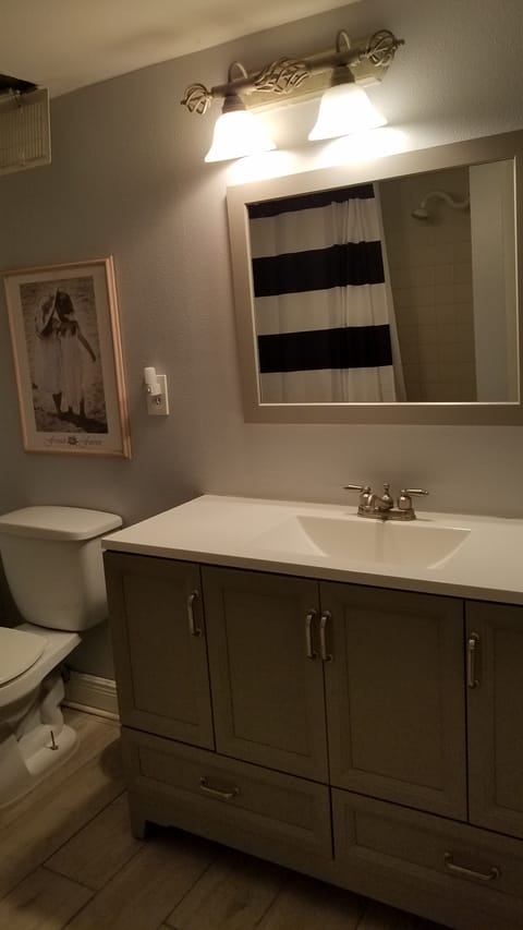 new bathroom vanity & mirror