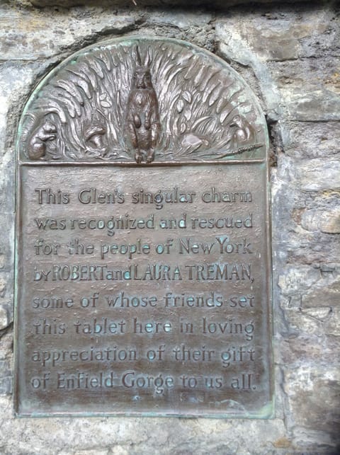Can you find this historical marker on you hike in the gorge? 