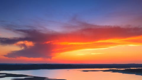 enjoy romantic sunsets right from our balcony