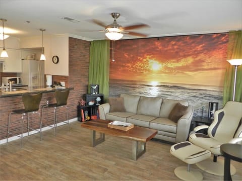 relax in our updated & spacious condo